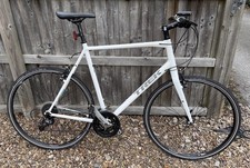Trek Fx 7.4 Hybrid Bike X-Large White with Trip Computer and Lights Excellent