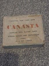 Canasta Card Game Set 1930s