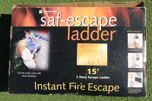 Emergency fire escape - fire, ladder