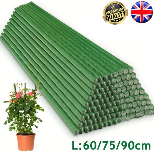 Green garden plant stakes - green,