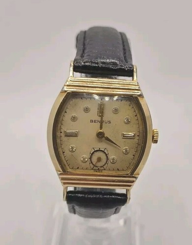 Vintage 10ct benrus swiss - 10ct, rg