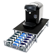60pc Tassimo Pod Holder, Coffee Capsule Drawer & Machine Stand Pod Dividers