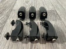 Pearl Vision Black Tom Drum Spares Lugs 40mm Hardware Set Of 6 #LU771/GM89/HF63