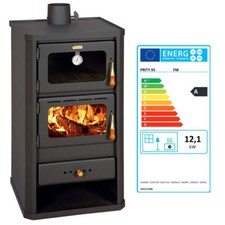 Cooking Wood Burning Stove with Oven Solid Fuel Cooker 12.1kw Heating Prity FM