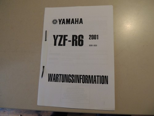 Yamaha yzf 2001 workshop - 2001,