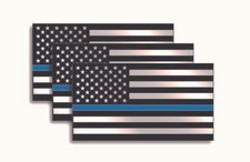 3 Blue Line American Flag 3M