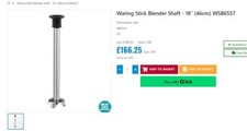 Waring Heavy Duty Big Stix Blender Shaft 18 inch WSB65ST - U615