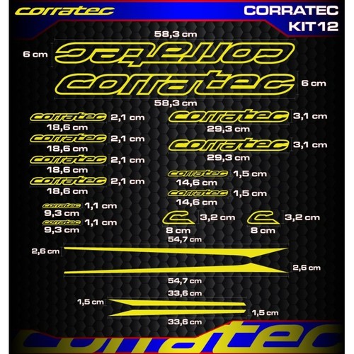 Corratec vinyl decals - corratec, stickers