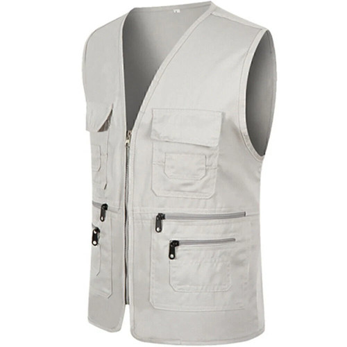 Mens multi pocket utility vest - mens,
