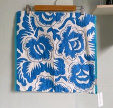 DESIGNERS GUILD Rosario Blue Floral Applique Embroidered Cushion Cover BNWT 45cm