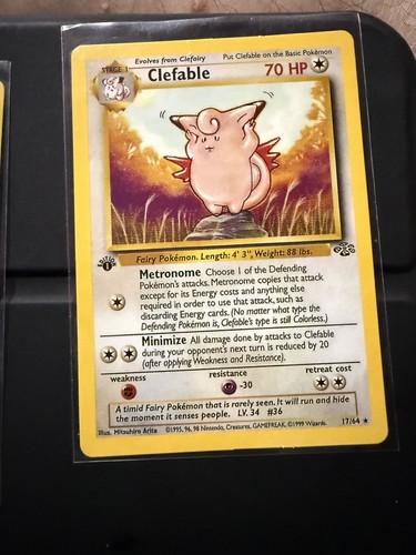 Pokémon clefable jungle 64 - pokémon, 17/64