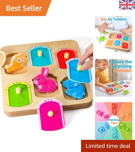 Animal peg puzzles wooden - puzzles, toys