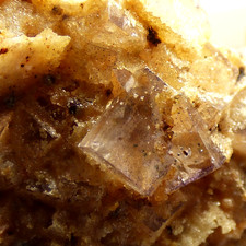 Smithsonite on Fluorite