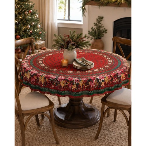 Vintage christmas round - vintage,