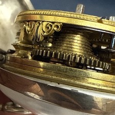  18THc ANTIQUE SILVER FUSEE