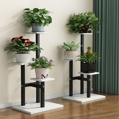 Pot tall metal plant - metal,