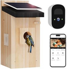 Smart Bird House With Camera, 2K Birdhouse Camera For Outdoors,with Solar Panel