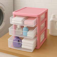 3 Drawer Plastic Storage Tower