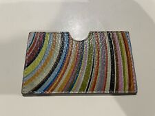 New Paul Smith Womens Small Swirl Leather Credit Card Holder Rare 