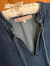 Kate Barton designer denim midi dress