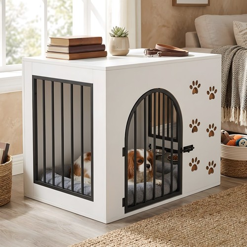 Pet dog crate end table - pet,