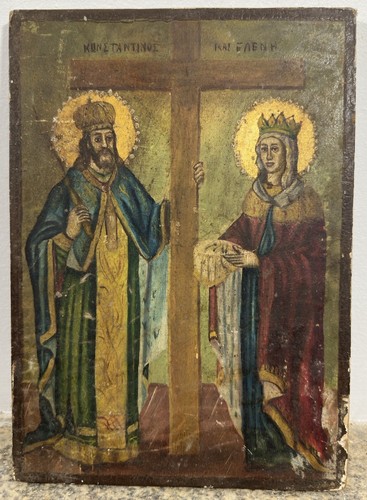 Antique orthodox icon - orthodox, in