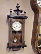 Miniature H.A.C Musical Vienna regulator wall clock 