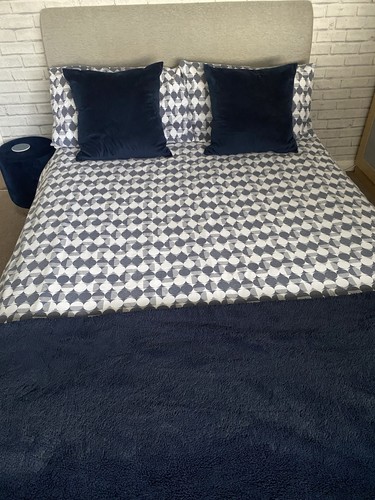Dunelm blue double duvet cover - duvet,