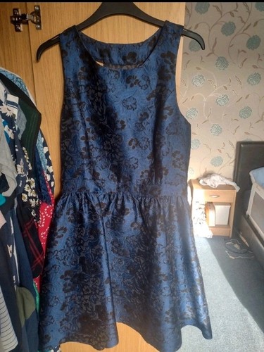 Navy black dress - &, 10