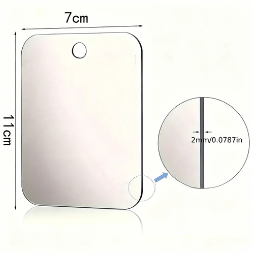 Acrylic shower mirror with - shower,