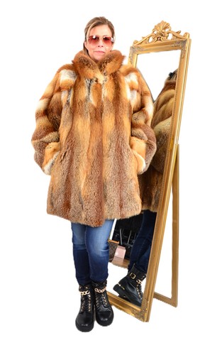 Us5810 real fox fur jacket - us5810,