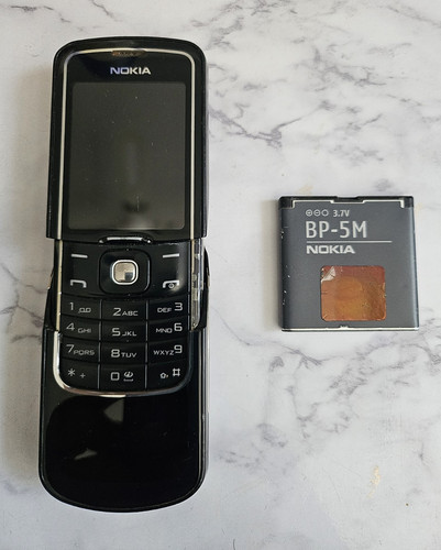 Nokia 8600d black - black, slider