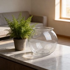 Round Transparent Fish Bowl
