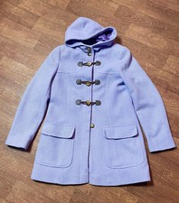 Laura Ashley Coat | 1980s Vintage Lilac Laura Ashley Duffle Coat Size 12 Retro