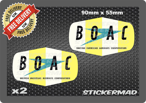 Boac airline stickers comet - stickers,