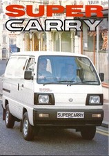 Suzuki SuperCarry Van 1993-1994 UK Market Foldout Sales Brochure