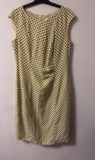 Vintage Yellow Polka Dot Pencil Dress