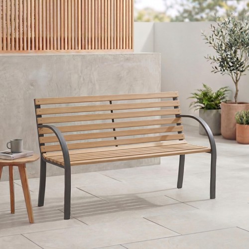 Slatted garden bench wooden - slatted,