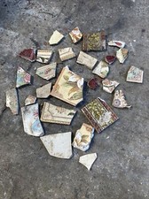 Broken Victorian Fireplace Tiles Mosaics