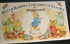 Beatrix Potter 4 piece Childrens tea set -sugar bowl,cream jug,teapot & lid.