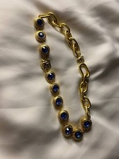 Vintage Versace Blue Crystal