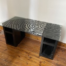 IKEA Glasholm Fingerprint Glass Top Desk, In Canterbury