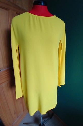 Zara woman bright yellow shift - woman,