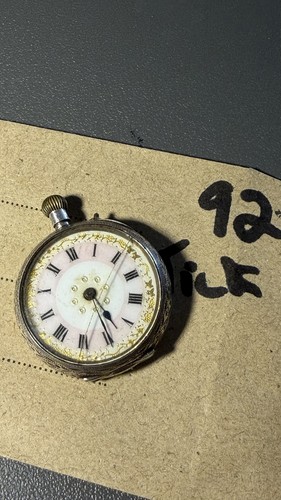 Sterling silver pocket watch - silver,
