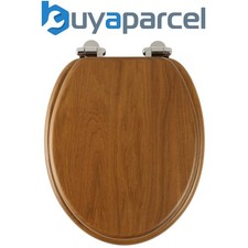 Roper Rhodes Honey Oak Wooden Soft Close Toilet Seat Top Fix Quick Release