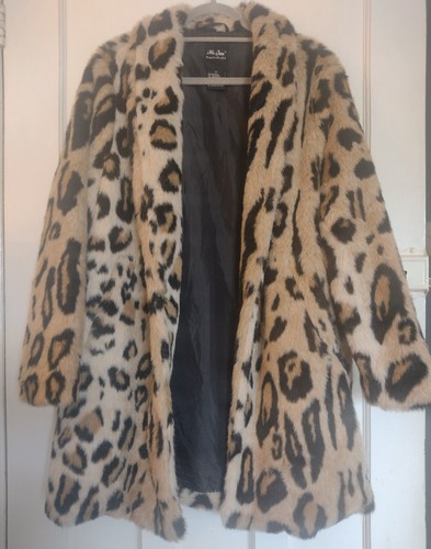 Jane leopard faux fur coat - leopard,