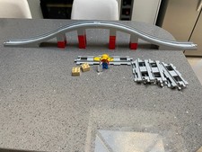 Lego Duplo train track bridge