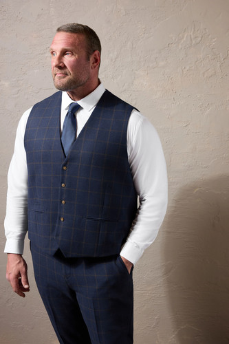Big tall tweed waistcoat - &,