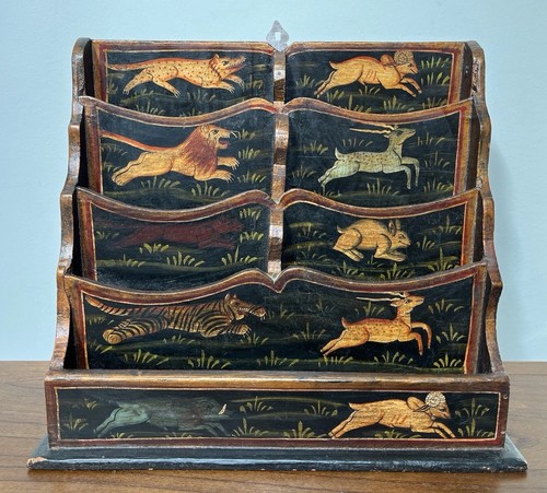 Antique letter box - letter, wooden