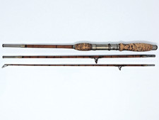 Antique Heptagonal Septangular 7 Sided Split Bamboo Fishing Rod ~ 3 Piece ~ 5 Ft